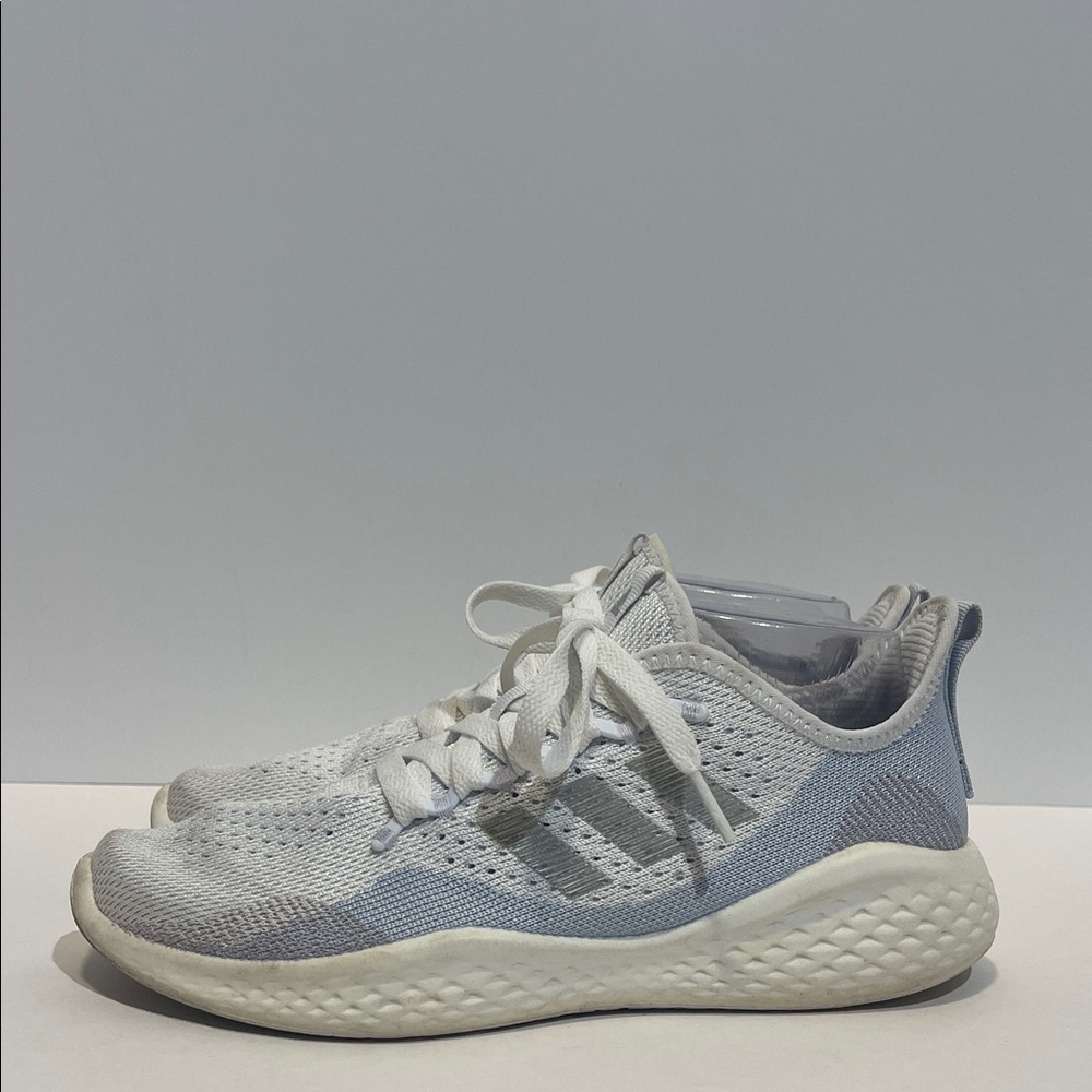 Adidas Bounce Fluidflow 2.0 Running Sneakers White and Gray Women’s Size 7 Shoes